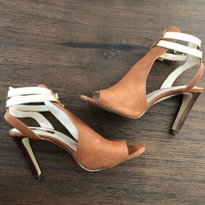 Louise et Cie leather bootie heels
